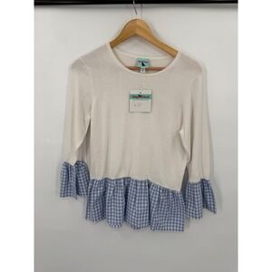 Haley and Hound Top Shirt Womens S Preppy Southern Soft Girl Clean Feminine